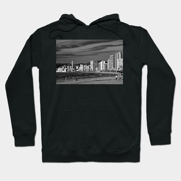 Benidorm Levante Beach Costa Blanca Spain Hoodie by AndyEvansPhotos